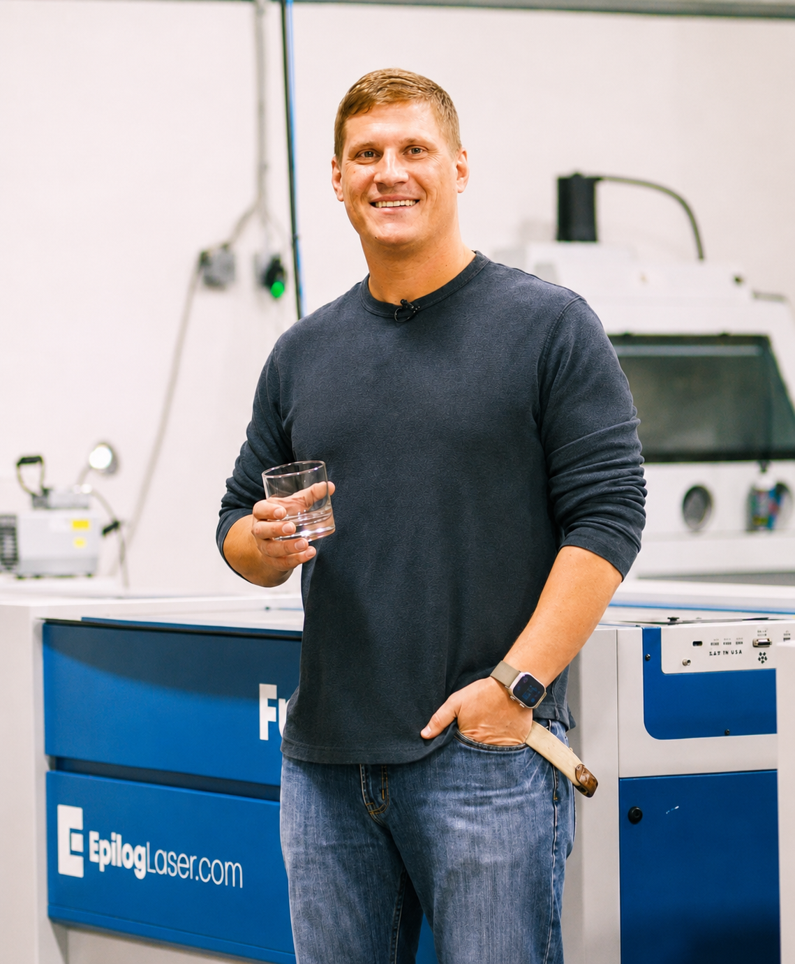 Chris, glassware maker